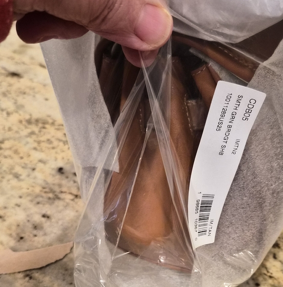 Brand New With Tags! Coach Bridget Flap Shoulder Bag Smooth Leather/Tan CDB05 - Picture 10 of 17